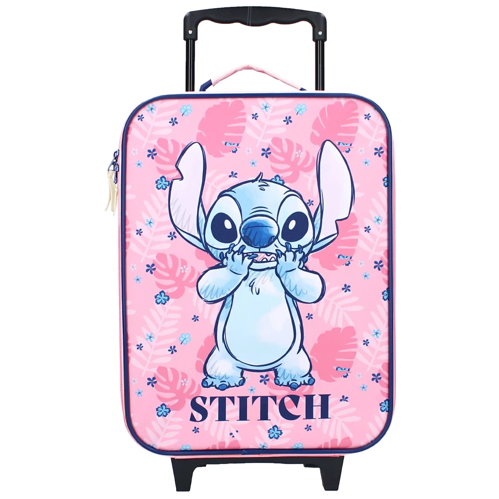  Trolley koffer Stitch Made to Roll roze